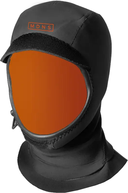 Гидрошлем MDNS Prime Full Hood 3mm Black/Orange